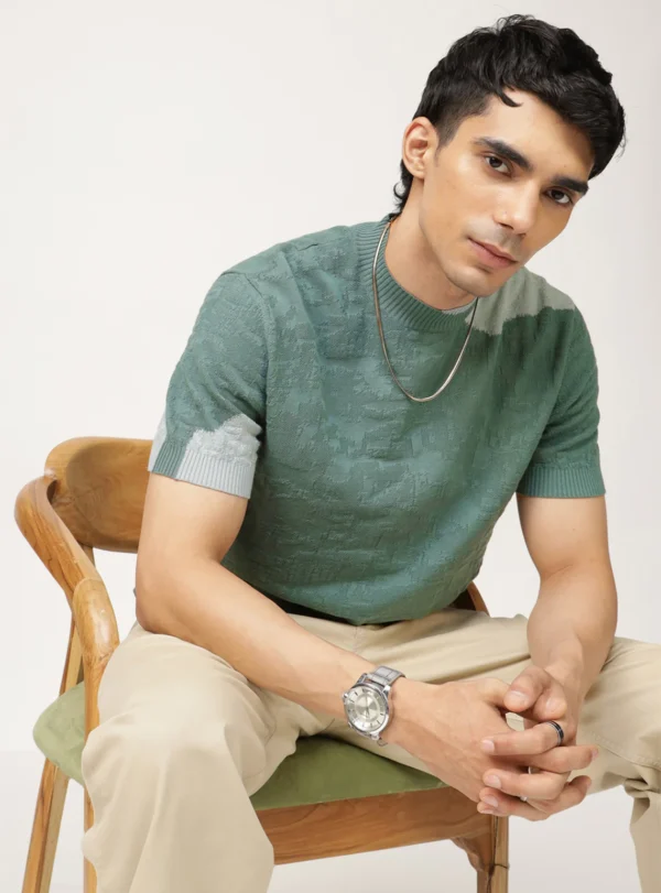 Oslo Green Mockneck