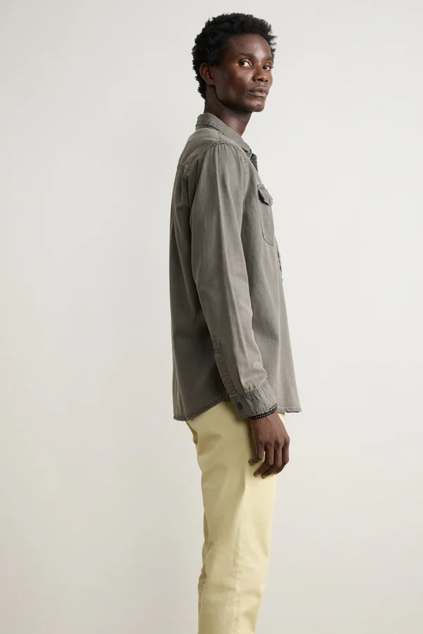 Washed Grey Men Shirt - Image 2