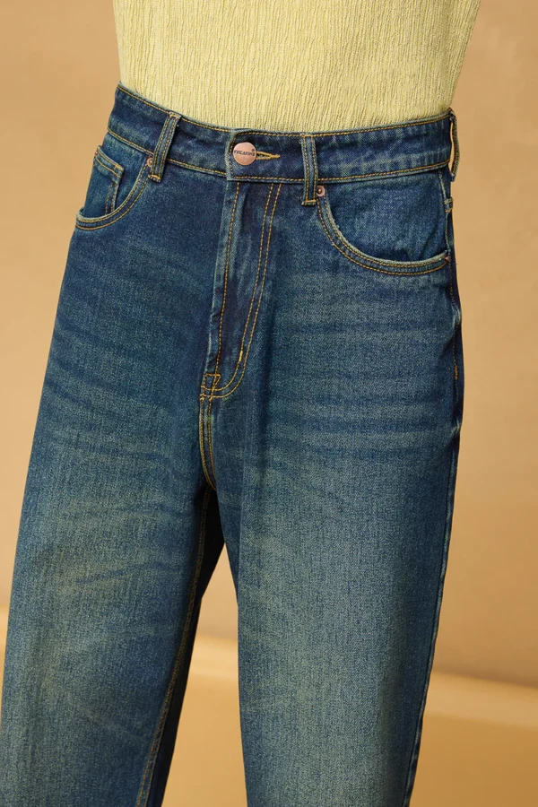 Tinted Lagoon Men Baggy Fit Jeans - Image 4