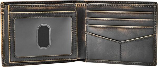 Men Wade Leather Bifold with Flip ID Wallet - Image 4