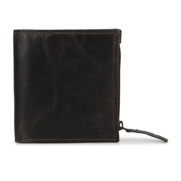 MEN GREEN BRAND LOGO BI-FOLD WALLET