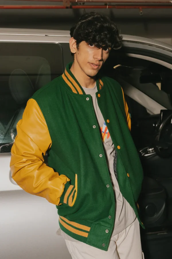 Kelly Men Varsity Jacket
