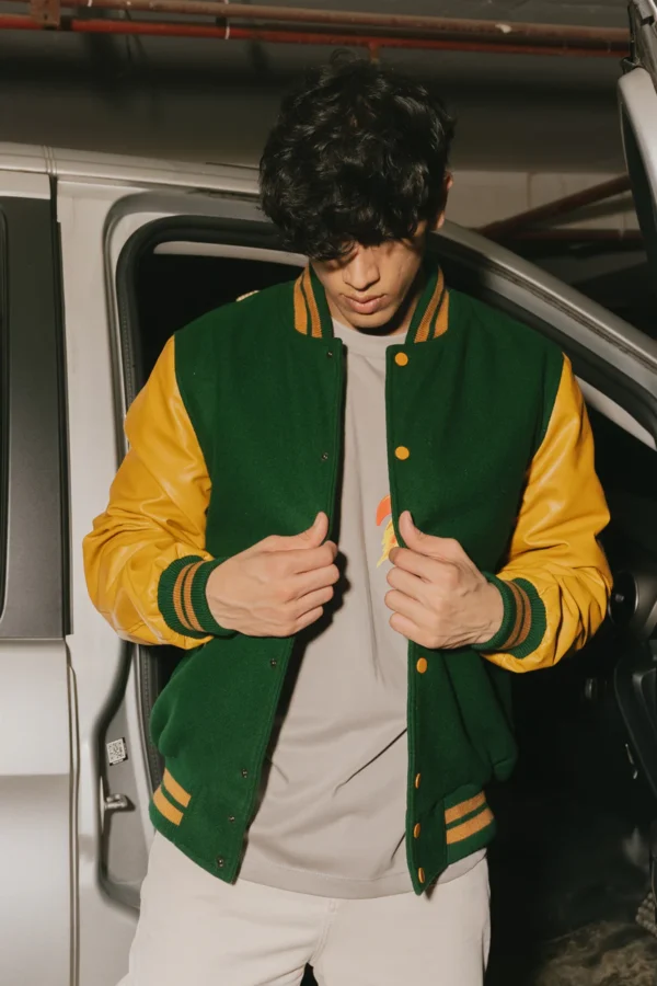 Kelly Men Varsity Jacket - Image 4