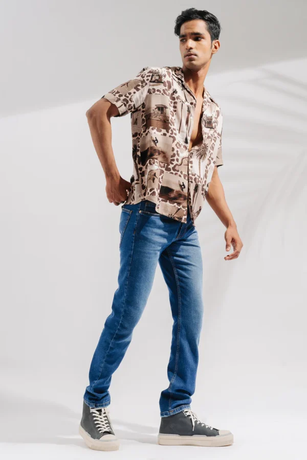 Blue Slim Mens Jeans - Image 2