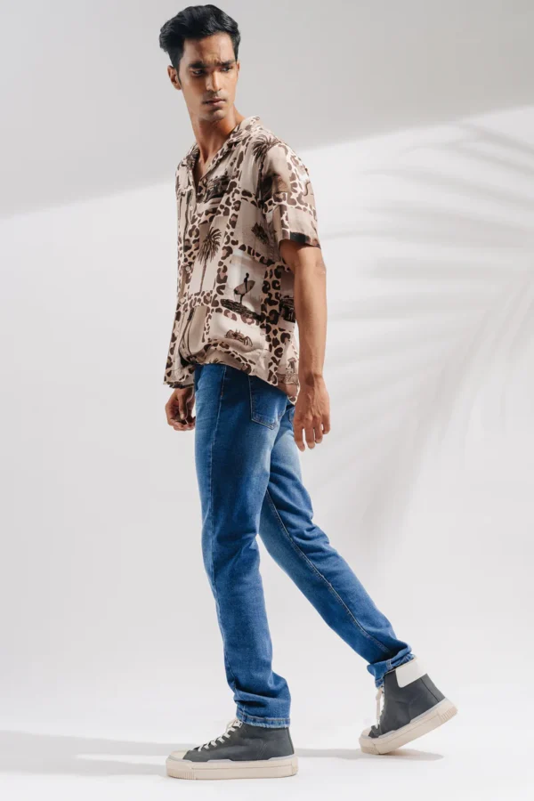 Blue Slim Mens Jeans - Image 3