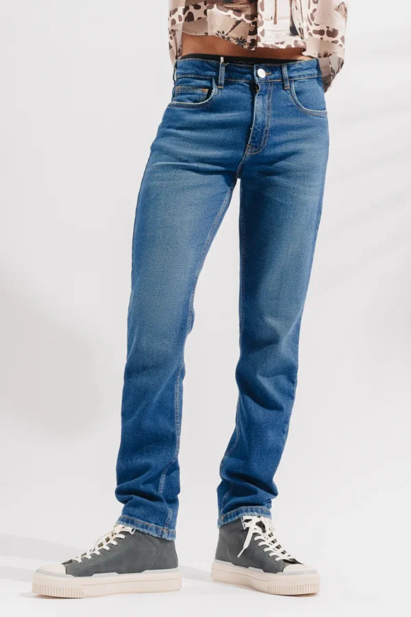 Blue Slim Mens Jeans - Image 5